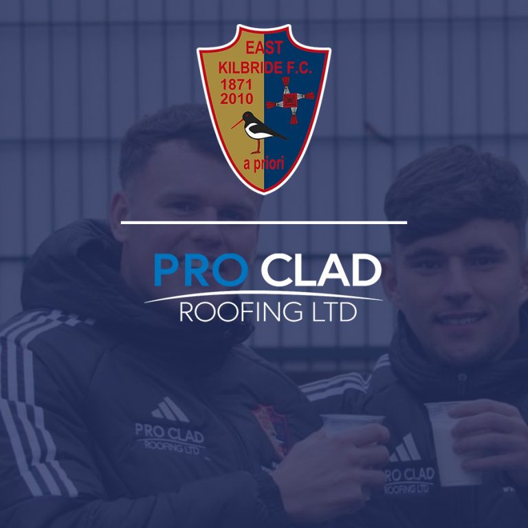 Pro Clad Roofing is now a sponsor of the East Kilbride Football Club