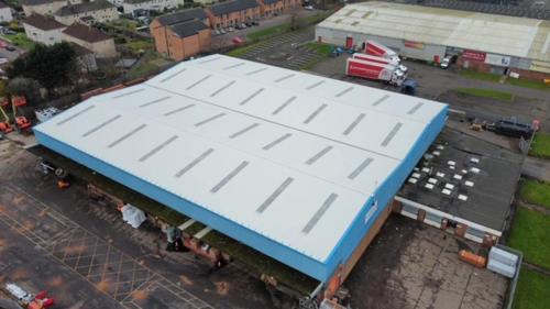 Completed Commercial Asbestos Roof Overlay