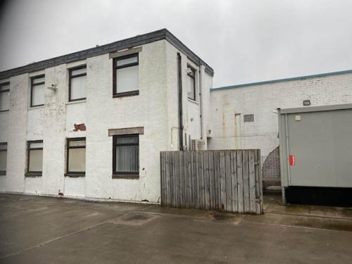 Before Installation of Composite Panels at business site in Glasgow